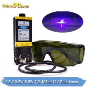Blue Laser Module 405nm 450nm TTL PWM Wood Cutting Engraving Print Marking Head