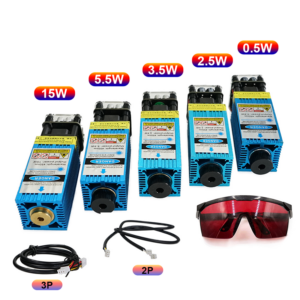 450nm Focusing Blue Laser Module Engraving Cutting TTL/PWM Control