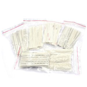 0402 0603 0805 Ceramic Capacitor Multilayer SMD Capacitor assorted kit , 1P-10UF 50 values capacitance set 10NF 22NF 1UF 10UF