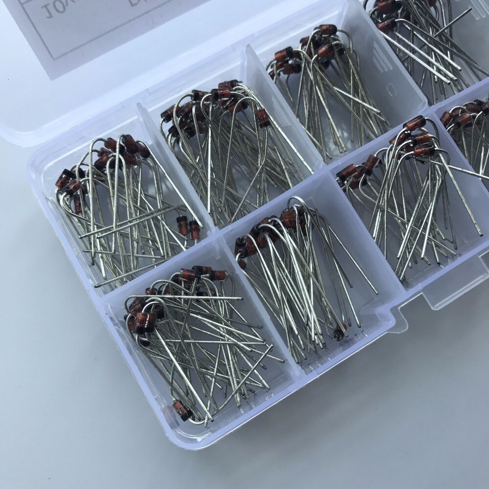 10 Values 200pcs (1N4728~1N4737) 1N4729 1N4730 1N4731 1N4732 1N4733 1N4734 1N4735 1N4736 Zener Diode Assortment Electronic Kit - Image 3