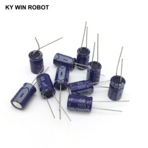 10 pcs Aluminum electrolytic capacitor 68 uF 100 V 10 * 17 mm frekuensi tinggi Radial Electrolytic kapasitor