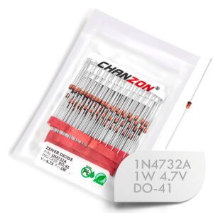 1N4732A 1N4732 Power Zener Diode 1W 4.7V DO-41 Axial 1 Watt 4.7 Volt 4V7 IN 1N 4732A IN4732A