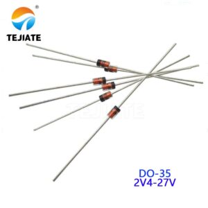 100PCS 1/2W Zener diode BZX55C 0.5W 2V4 3V0 3V3 4V3 4V7 5V1 5V6 6V2 8V2 9V1 11 12 13-27V