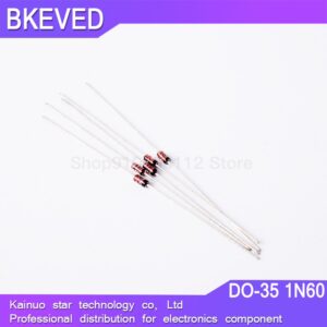 100PCS 1N60 DO-7 1N60P DO-35 Schottky Germanium Diode TV Radio FM Detection