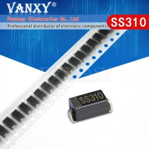 100PCS SS310 SMD SR310 Schottky Barrier Rectifier Diode 3A 100V DO-214AC SMA