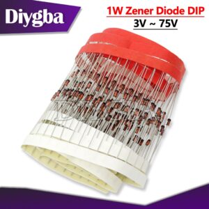 100PCS/lot 1W Zener diode DO-41 3V 3V3 3V6 3V9 4V3 4V7 5V1 5V6 6V2 6V8 7V5 8V2 9V1 10V 11V 12V 13V 15V 1N4733A 1N4742A 1N4728A