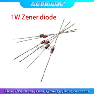 100pcs 1W Zener diode DO-41 3V 3V3 3V6 3V9 4V3 4V7 5V1 5V6 6V2 6V8 7V5 8V2 9V1 10V 11V 12V 13V 15V 1N4733A 1N4742A 1N4728A