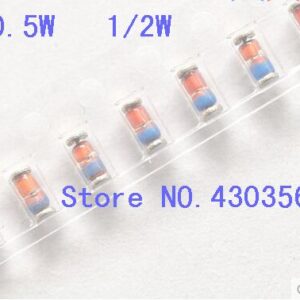 100pcs LL34 1/2W Zener diode ZMM2V 2V2 2V4 2V7 3V 3V3 3V6 3V9 4V3 4V7 5V1 5V6 6V2 6V8