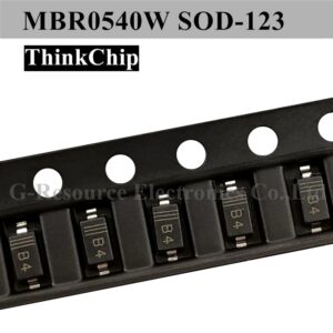 100pcs MBR0540W SOD-123 1206 SMD Schottky Diode MBR0540 SOD123 (Marking B4)