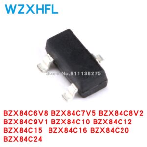 100pcs/lot BZX84C3V0 BZX84C3V3 BZX84C3V6 BZX84C3V9 BZX84C4V3 BZX84C4V7 BZX84C5V1 BZX84C5V6 BZX84C6V2 Zener Diode