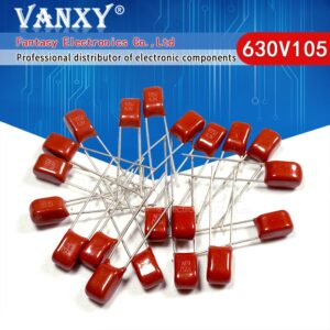 10PCS 63V105J 1UF Pitch 5MM 63V 105 1000nf CBB Polypropylene film capacitor