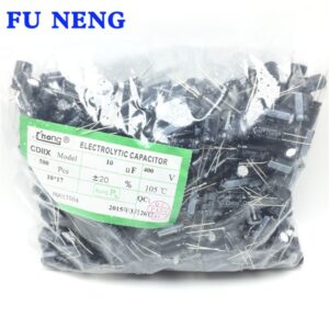 10PCS Higt quality 400V10UF 10*17mm 10UF 400V 10*17 Electrolytic capacitor