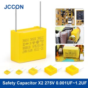 10Pcs X2 275VAC Safety Capacitor 0.001UF~1.2UF Polypropylene Film Capacitor 0.047UF 0.001UF 0.1UF 0.15UF 0.22UF 0.33UF