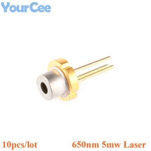 10pcs 650nm 5mw Laser Diode Module Red Color TO-18 DIY Laser Sensor Diode 2.2-2.4V LED Electronics Design