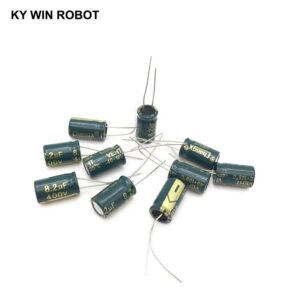 10pcs 8.2uF 400V 105C Electrolytic Capacitor 400V 8.2UF 8x14mm Aluminum Electrolytic Capacitor
