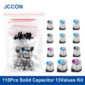 Solid Capacitor 12Values Motherboard Assorted Box Kit 4V/6.3V/10V/16V/20V 470UF 560UF 1000UF Storage Samples Set