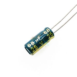 12pcs/lot 25V 68UF 5*11 High Frequency Low Impedance Aluminum Electrolytic Capacitor 68uf 25v 20%