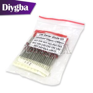 140PCS/LOT 1W Zener diode kit DO-41 3.3V-30V Component diy kit 14Values X 10PCS