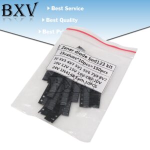 15Values*10PCS=150PCS KIT SOD-123 1206 0.5W Zener Diode SMD Package