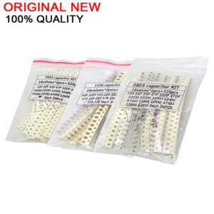16Values*20PCS=320PCS 0603 0805 1206 SMD Capacitor Assorted Kit Component Diy Samples Kit New And Original