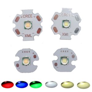 1PCS CREE XML XM-L T6 LED U2 10W Cold White Warm White Blue UV High Power LED Emitter Diode with 16mm 20mm PCB for DIY
