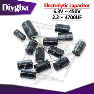 2-100pcs 10V 16V 25V 35V 50V 100V 400V Aluminum Electrolytic capacitor 100UF 220UF 330UF 470UF 680UF 1000UF 1500UF 2200UF 3300UF