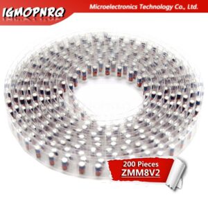 200PCS 1/2W Zener diode ZMM 8V2 10V 12 15V 16V 18V 3V 3V3 3V9 4V7 5V1 7V5 20V 24V diode