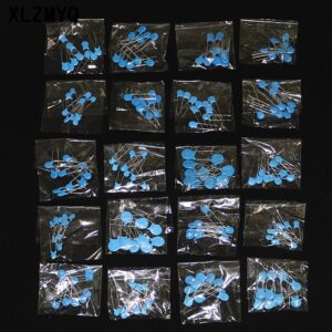 200pcs 18pF-223M Ceramic Capacitor Assortment set 1KV 2KV 3KV High Voltage Capacitors Assorted Capacitance Kit 20value*10pcs