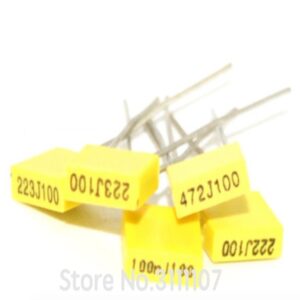20PCS/LOT 1NF ~ 470NF 100V Correction capacitor Polypropylene Safety Plastic Film100nf 220nf 10nf 47nf 22nf 1nf 0.47uf 0.1uf 104
