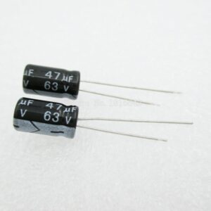 20PCS/LOT Aluminum electrolytic capacitor 47uF 63V 6.3*11 Electrolytic Capacitor 63v 47uf