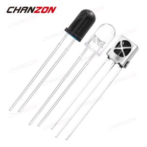 20pcs 5mm 940nm VS1838B IR LED Emitting Diode Kit Transmitter Receiver Infrared Light Emitter Phototransistor Assortment Set
