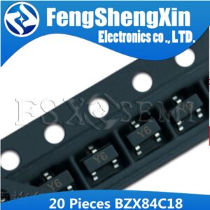 20pcs BZX84C18 SOT23 BZX84-C18 SOT-23 regulator 18V Y6 SILICON PLANAR ZENER DIODES