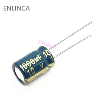 20pcs/lot 10v 1000UF Low ESR / Impedance high frequency aluminum electrolytic capacitor size 8X12 1000UF 10v 1000uf 20%