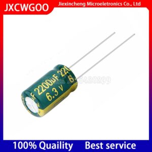 (20pieces) 6.3V 2200UF 10*16MM Aluminum electrolytic capacitor 6.3V2200UF 10*16 Higt quality