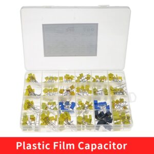 240pcs/BOX 63V 100V 24Value 1nF-1uF Correction capacitor package kit Polypropylene Safety Plastic Film Capacitor Kit