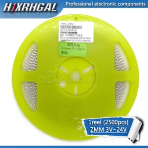 2500PCS 1/2W Zener diode ZMM 8V2 10V 12 15V 16V 18V 3V 3V3 3V9 4V7 5V1 7V5 20V 24V new and original HJXRHGAL