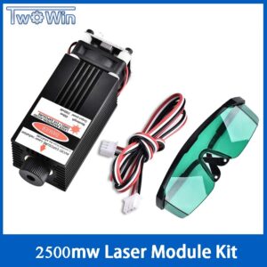 2500mw Laser Module 450NM Focusing Blue Laser Head Laser Engraving,2.5w Laser Tube Diode