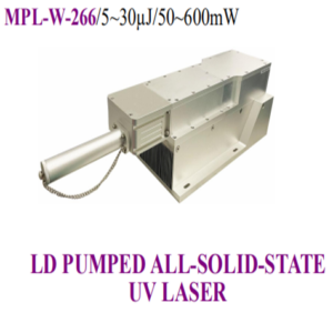 266nm Pulsed 5-30uJ/500-600mW Passively Q-switched UV Laser MPL-W-266