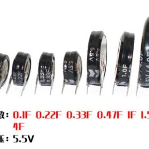 2PCS Farad Capacitor 5.5V 0.1F 0.22F 0.33F 0.47F 1.F 1.5F 4.0F 5.0F Super Capacitor 0.1f-5.0f Double Layer CCapacitor V type