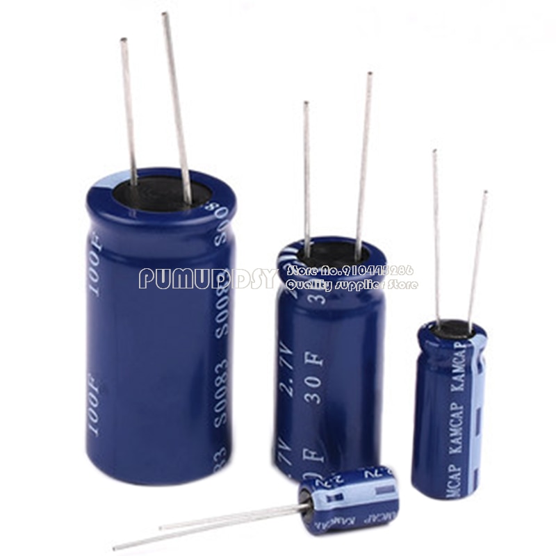 2PCS super capacitor farad capacitor 2.7V 2F 3.3F 4F 4.7F 5F 6F 7F 8F 10F 15F 20F 25F 30F 60F - Image 2