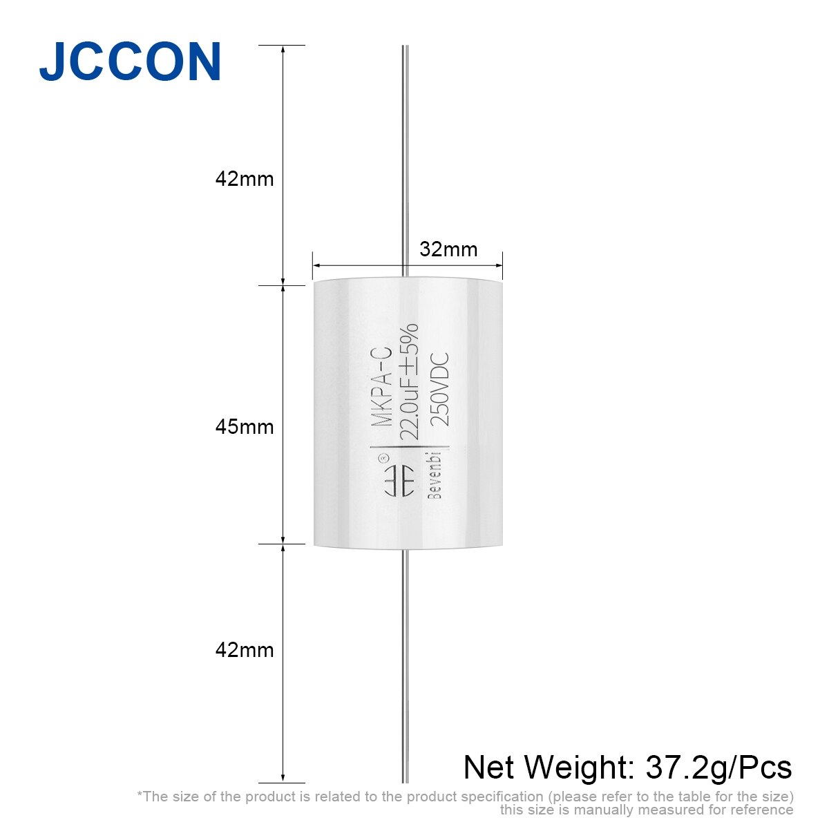 2Pcs MKP Capacitor 250V 0.22UF-68UF Frequency Divider Metallized Polypropylene Film HIFI Audio Fever Capacitor MKPA-C Series - Image 6