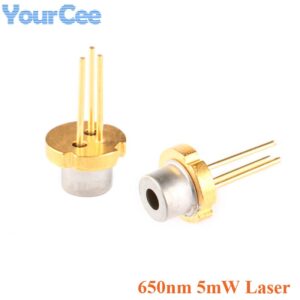2pcs 650nm 5mw Laser Diode Module Red Color TO-18 DIY Laser Sensor Diode 2.2-2.4V LED Electronics Design
