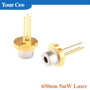 2pcs 650nm 5mw Laser Diode Module Red Color TO-18 DIY Laser Sensor Diode 2.2-2.4V LED Electronics Design