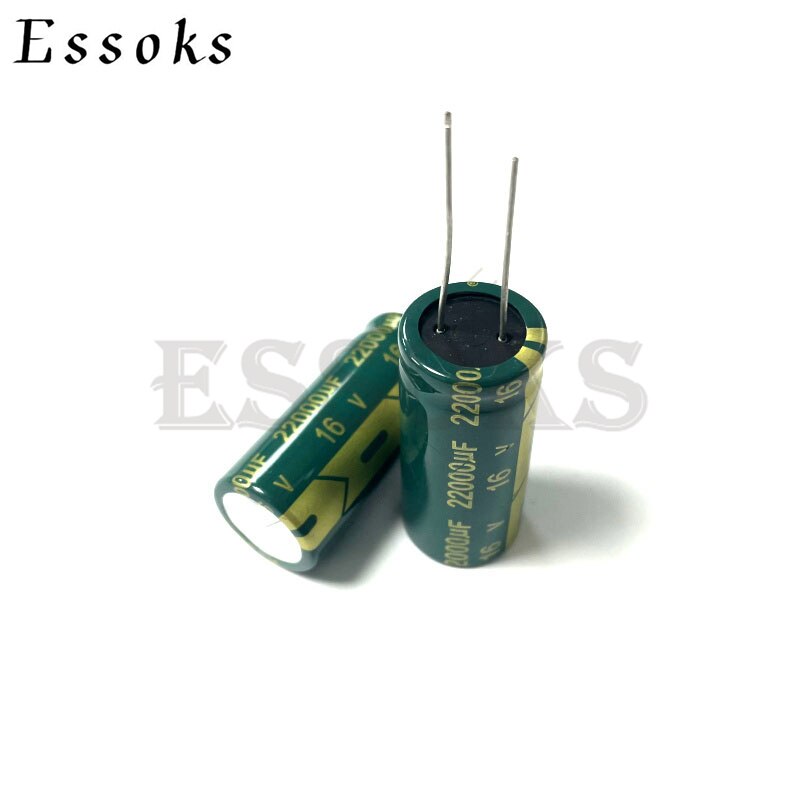 2pcs Electrolytic Capacitor 16V22000UF 16V 22000UF 18X40 mm High Frequency Low ESR Aluminum Capacitors