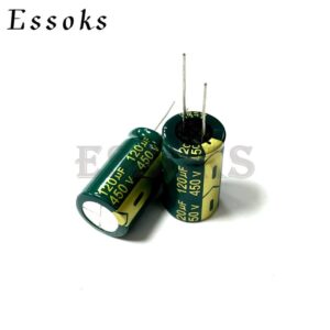 2pcs Electrolytic Capacitor 450V120UF 450V 120UF 18X30 mm High Frequency Low ESR Aluminum Capacitors