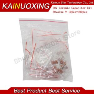 300pcs 30value 50V Ceramic Capacitor Assorted kit Assortment Set 30value*10pcs=300pcs