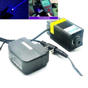 33x55mm Focusable 405nm 500mW  Violet Blue Diodes Laser Dot Module w/ 12V Power Adapter Engraver
