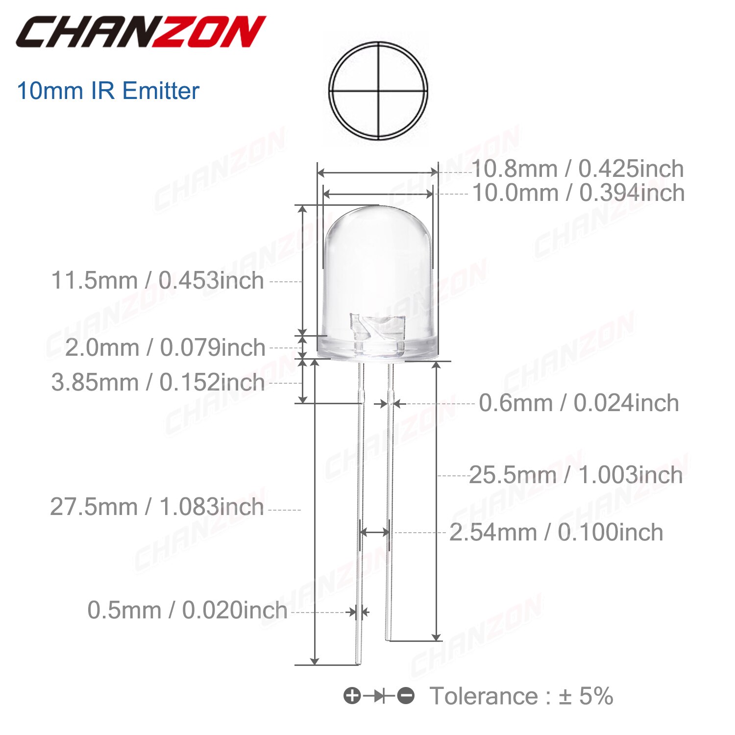 3mm 5mm 10mm IR LED Diode Transimitter Receiver 850nm 940nm Infrared Photodiode Phototransistor Emitter DIY Lights Emitting Bulb - Image 4