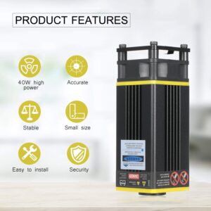 40W Laser Module 450nm Blue Fixed Focal Length Head Cutting Engaver CNC Wood Router 3D Printer