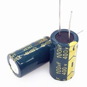 4pcs/lot 400V 100uf 18*30 20% RADIAL aluminum electrolytic capacitor 100000NF